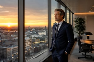 Netherlands Businessman in Urban Setting